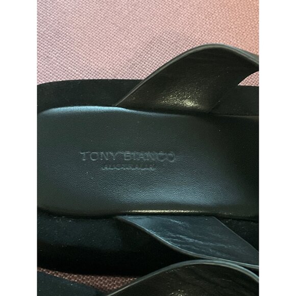 Tony Bianco Ives Sandals in Black Como 9 with box Womens Flip Flops - Picture 8 of 15